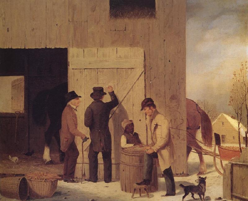 John Durand Settling the Bill France oil painting art